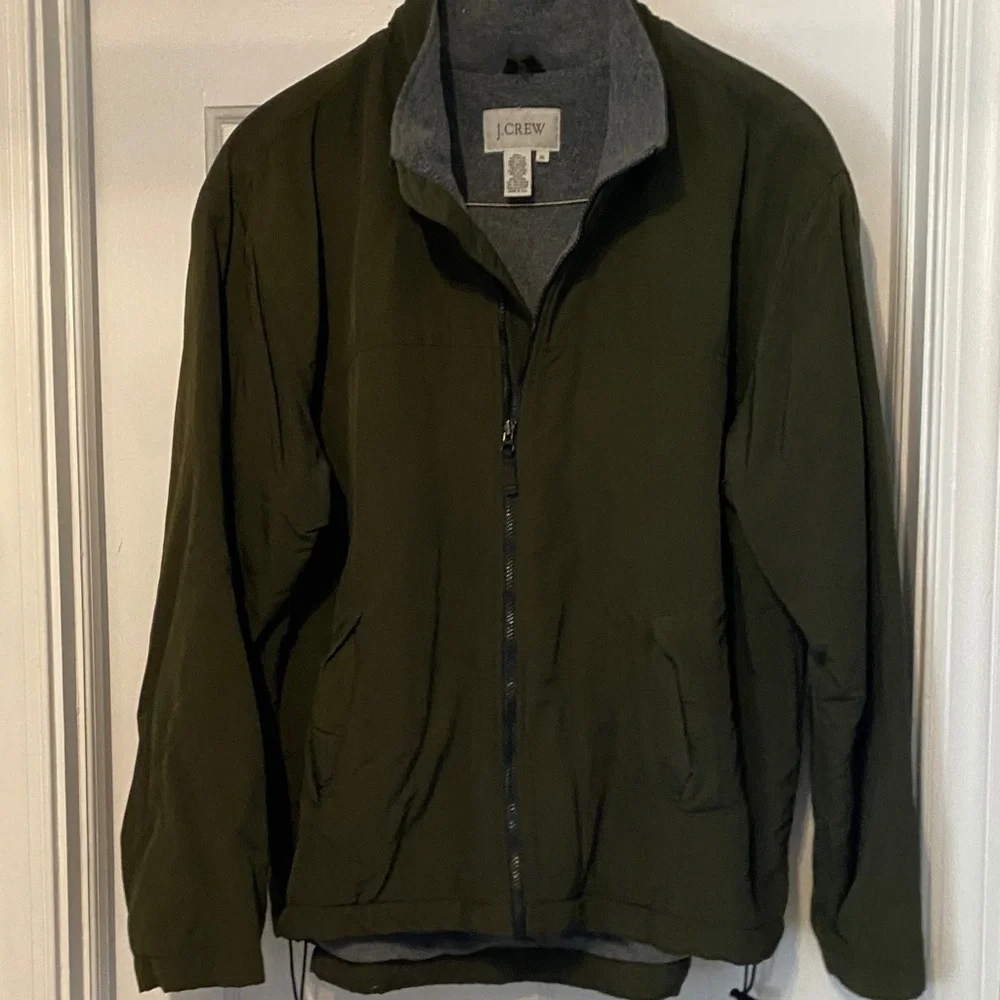 J. Crew Olive fleece lined  Jacket